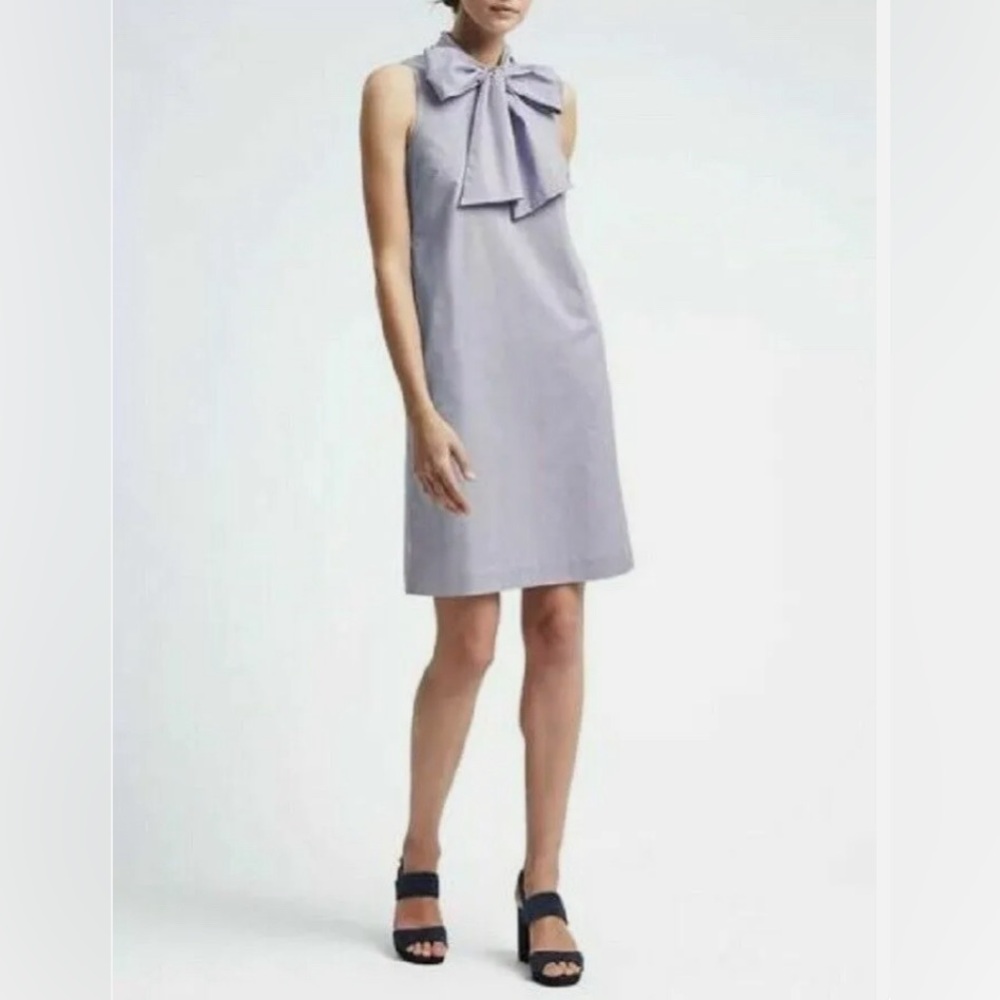 BANANA REPUBLIC STRIPE BOW NECK DRESS